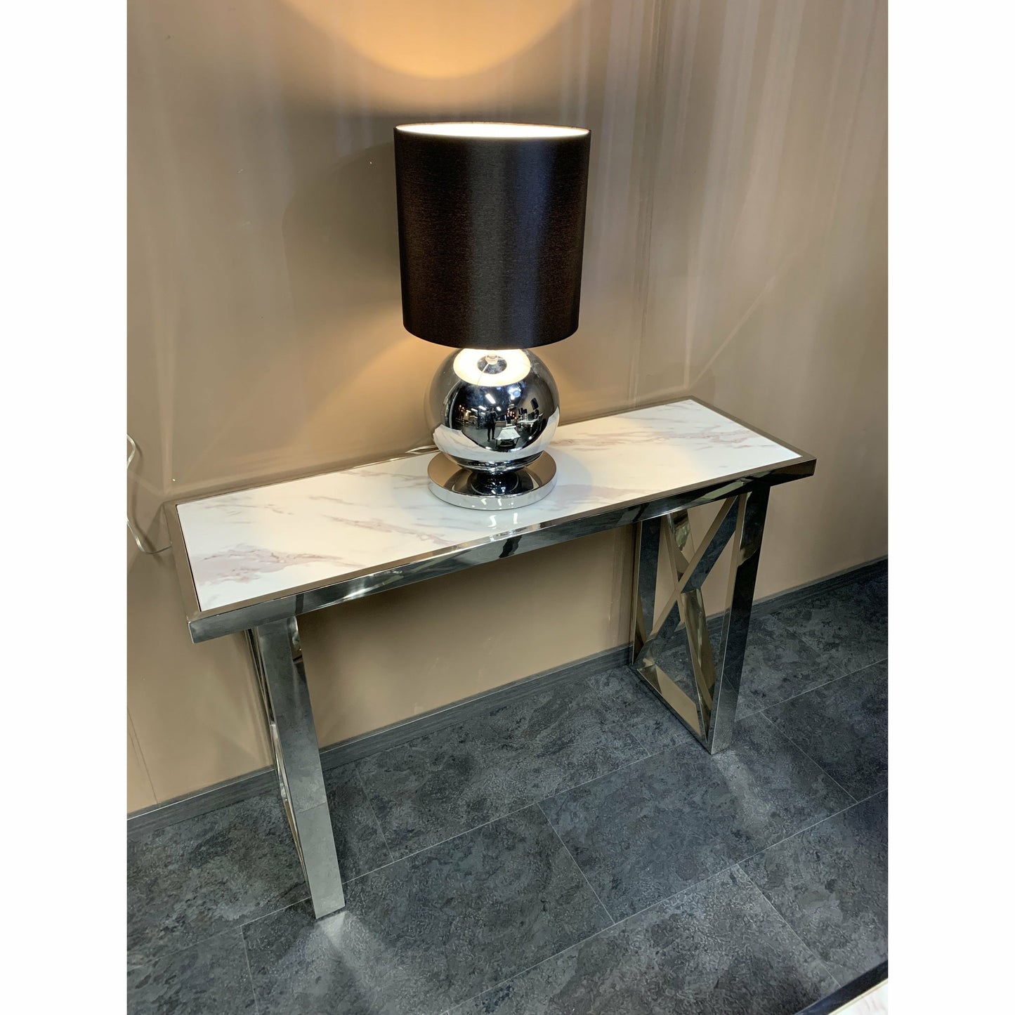 Kate Marble Sidetable - Luxury Living