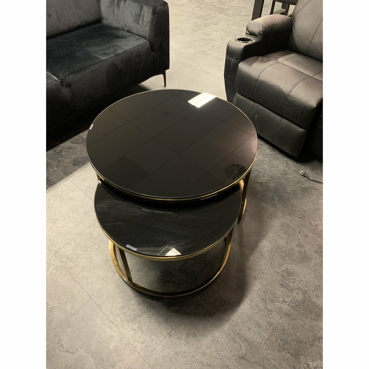 Slide Table - Black gold - Luxury Living