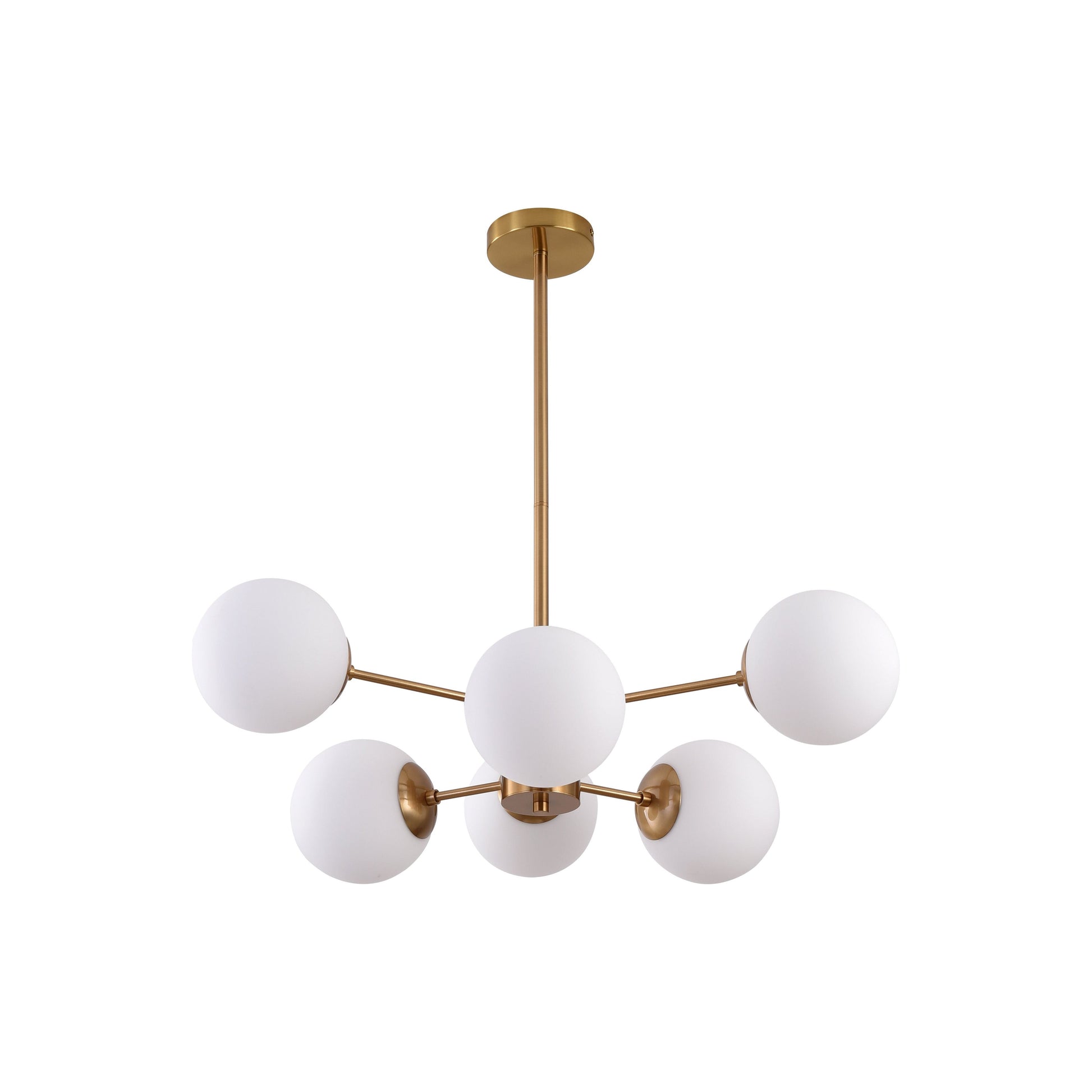 Hanglamp Gina White Gold 6-Licht - Luxury Living 