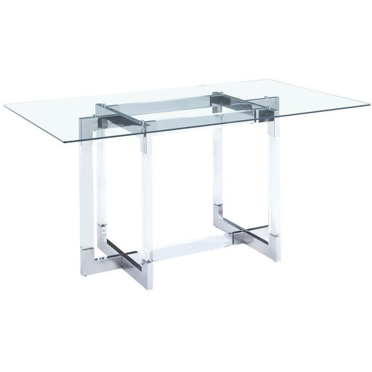 Amira Eettafel Silver 160CM - Luxury Living 