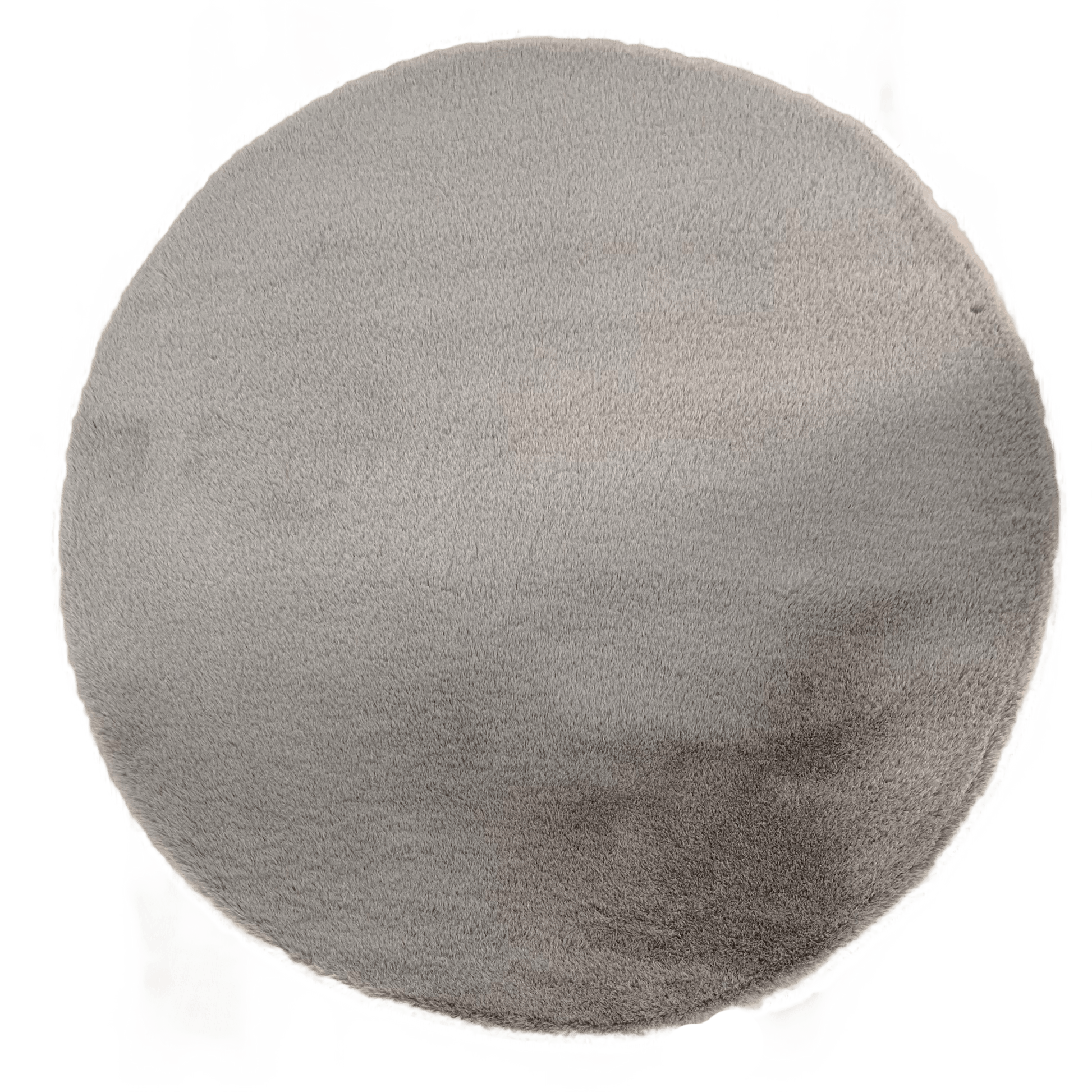 Fluffy Vloerkleed Rond Dark Grey 160x160CM - Luxury Living 