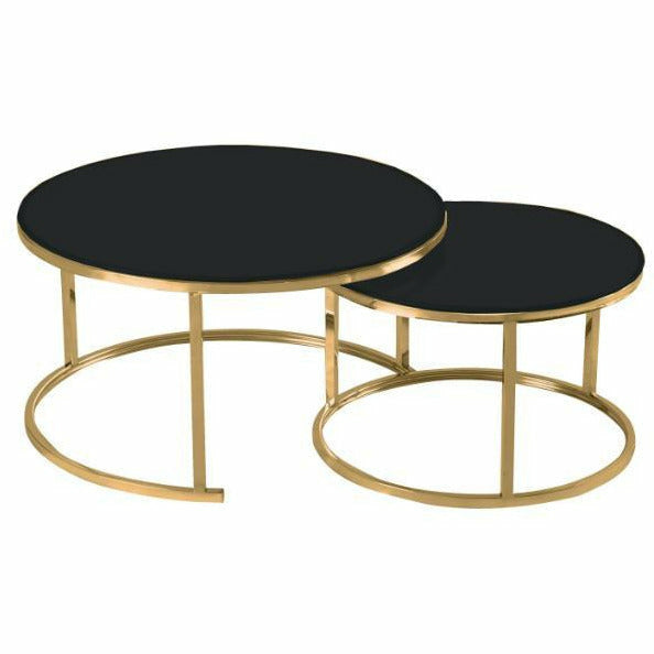 Slide Table - Black gold - Luxury Living