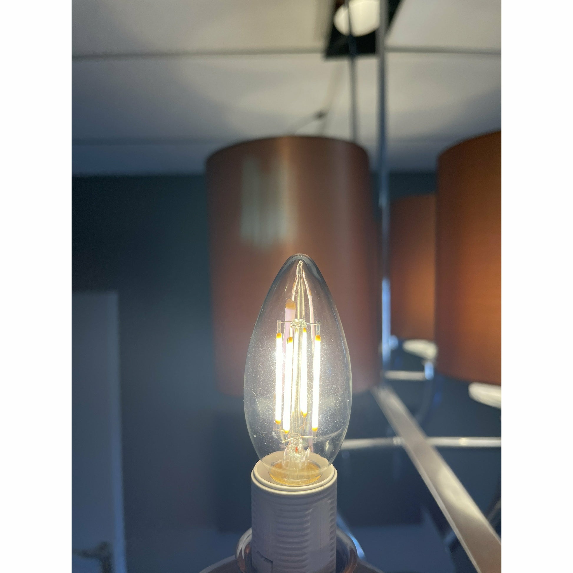 Edison Candle- Clear LED 2700K - Luxury Living 