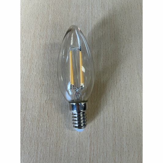 Edison Candle- Clear LED 2700K - Luxury Living 