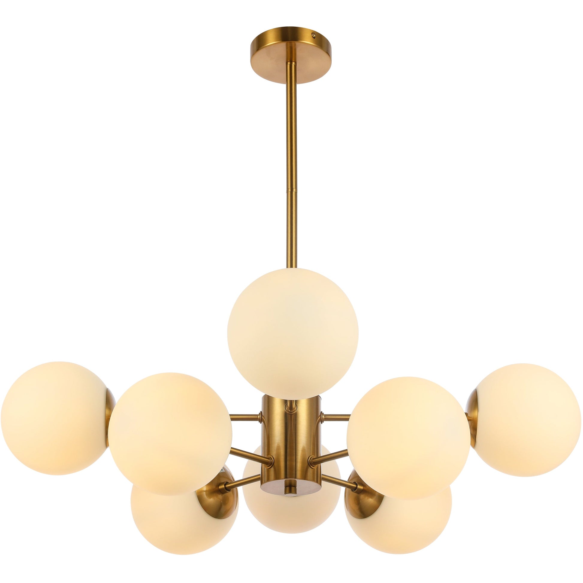 Hanglamp Gina White Gold 8-Licht - Luxury Living 