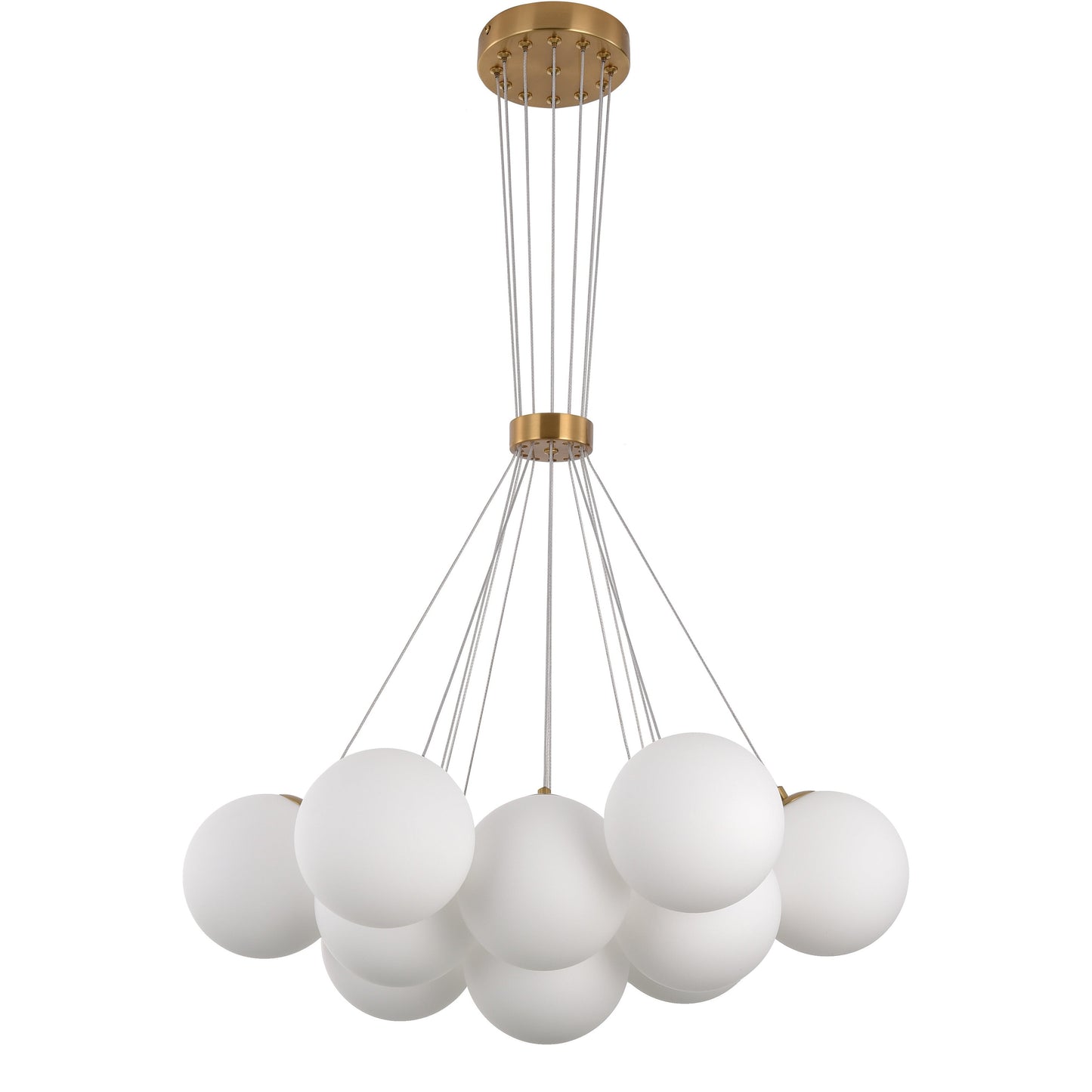 Hanglamp Jenna White Gold 13-Licht - Luxury Living 