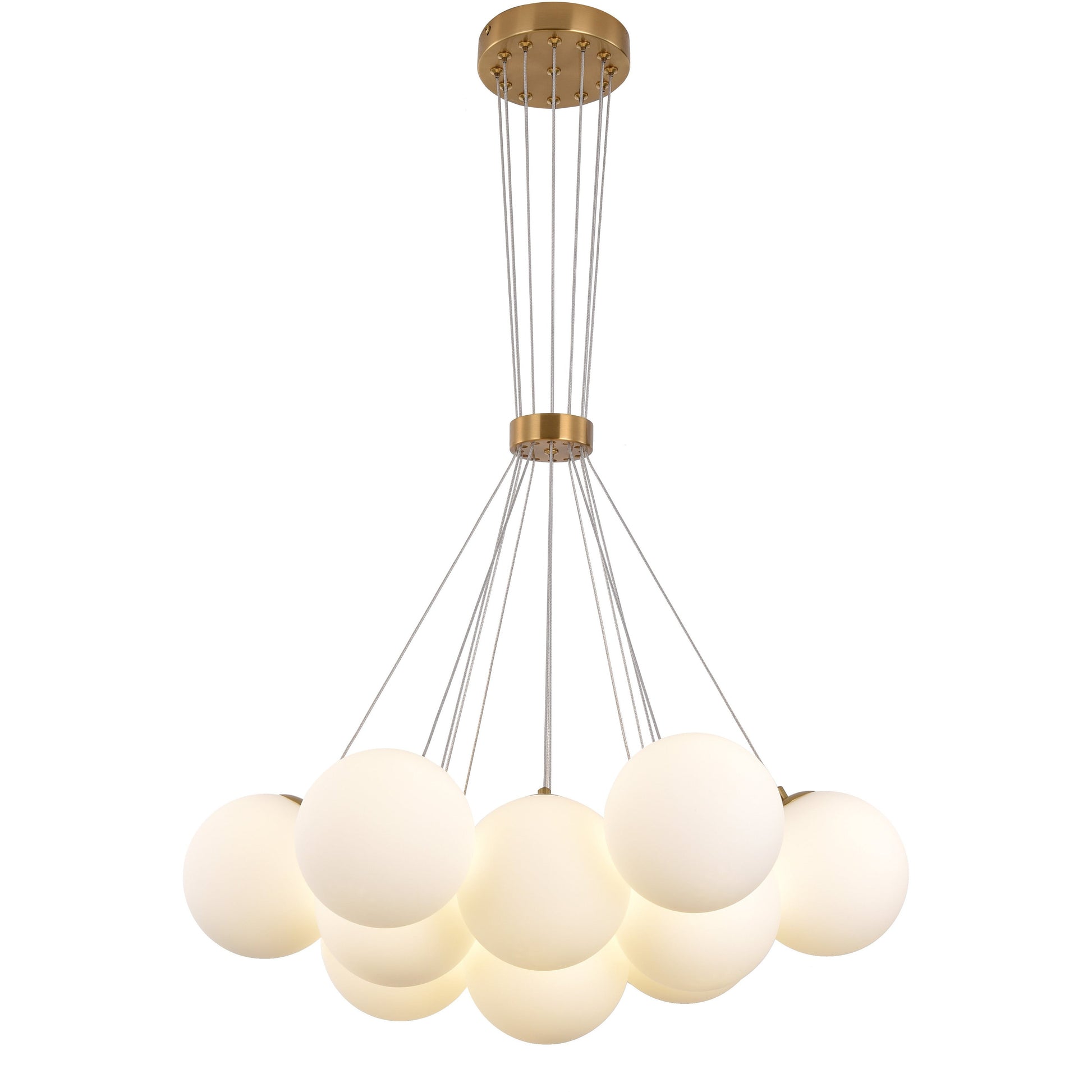 Hanglamp Jenna White Gold 13-Licht - Luxury Living 