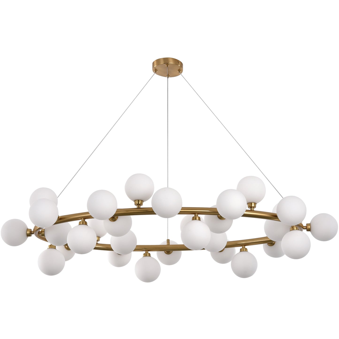 Hanglamp Elite White Gold 100CM - Luxury Living 