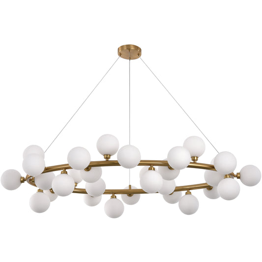 Hanglamp Elite White Gold 100CM - Luxury Living 