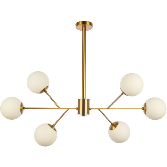 Hanglamp Amy White Gold - Luxury Living 